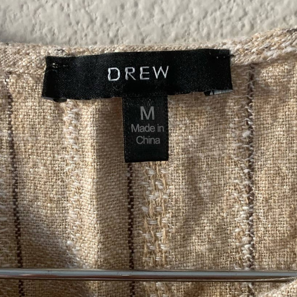 Anthropologie "DREW" Linen Fringe Bottom Tank Top - Picture 6 of 7